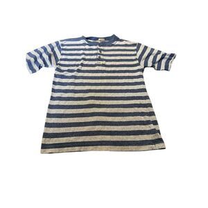 Guess Polo‎ Shirt Boys Small (8-10)  Blue Stripes Logo Short Sleeve Youth Kids